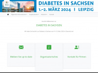 diabetes-sachsen.de Webseite Vorschau