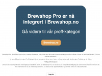 brewshopro.no Webseite Vorschau