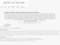 artistinthebox.com Webseite Vorschau