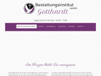 bestattungengotthardt.de Webseite Vorschau