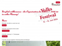 volkstheaterfestival.ch Webseite Vorschau