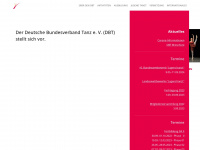 deutscherbundesverbandtanz.de Webseite Vorschau