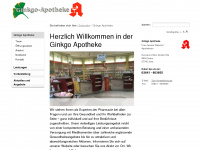 ginkgo-apotheke-jena.de Webseite Vorschau