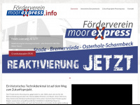 moorexpress.info Webseite Vorschau