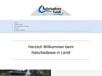 naturbadesee-landl.at Webseite Vorschau