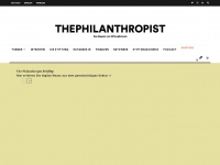 thephilanthropist.ch Webseite Vorschau