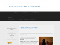 bernd-stephan-tierschutz-stiftung.de Webseite Vorschau