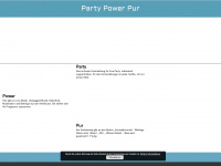 partypowerpur.de Webseite Vorschau