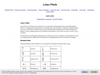 latex-pfeile.de Webseite Vorschau