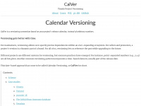 calver.org Webseite Vorschau