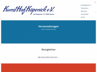 kunsthofkoepenick.eu Webseite Vorschau