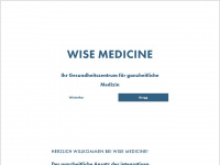 wisemed.ch Webseite Vorschau