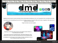 dmd-veranstaltungstechnik.de Webseite Vorschau