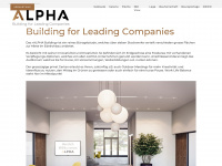 alpha-building.ch Webseite Vorschau