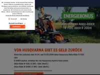 husqvarna-cashback.at Webseite Vorschau