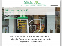 gaertnerei-kocher-shop.de Webseite Vorschau