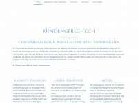 kundengerecht.ch Webseite Vorschau