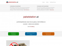 paketstation.at Webseite Vorschau