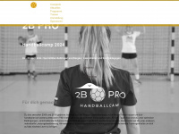 2b-pro-handballcamp.de Webseite Vorschau