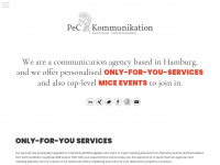 pec-kommunikation.de Webseite Vorschau