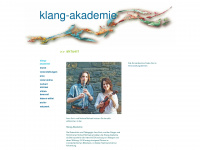 klang-akademie.de Webseite Vorschau