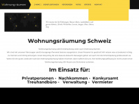 wohnung-räumen.ch Webseite Vorschau
