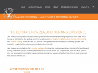 hawea-hunting.co.nz Webseite Vorschau
