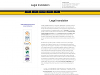 legal-translations.com Webseite Vorschau